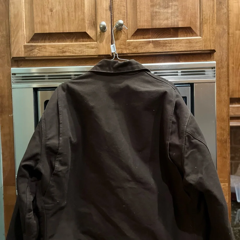 Carhartt Men's Dark Brown J200 DKB Detroit Blanket Jacket - Picture 2 of 9